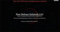 Desktop Screenshot of firstdefensesolutions.com