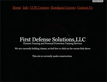 Tablet Screenshot of firstdefensesolutions.com